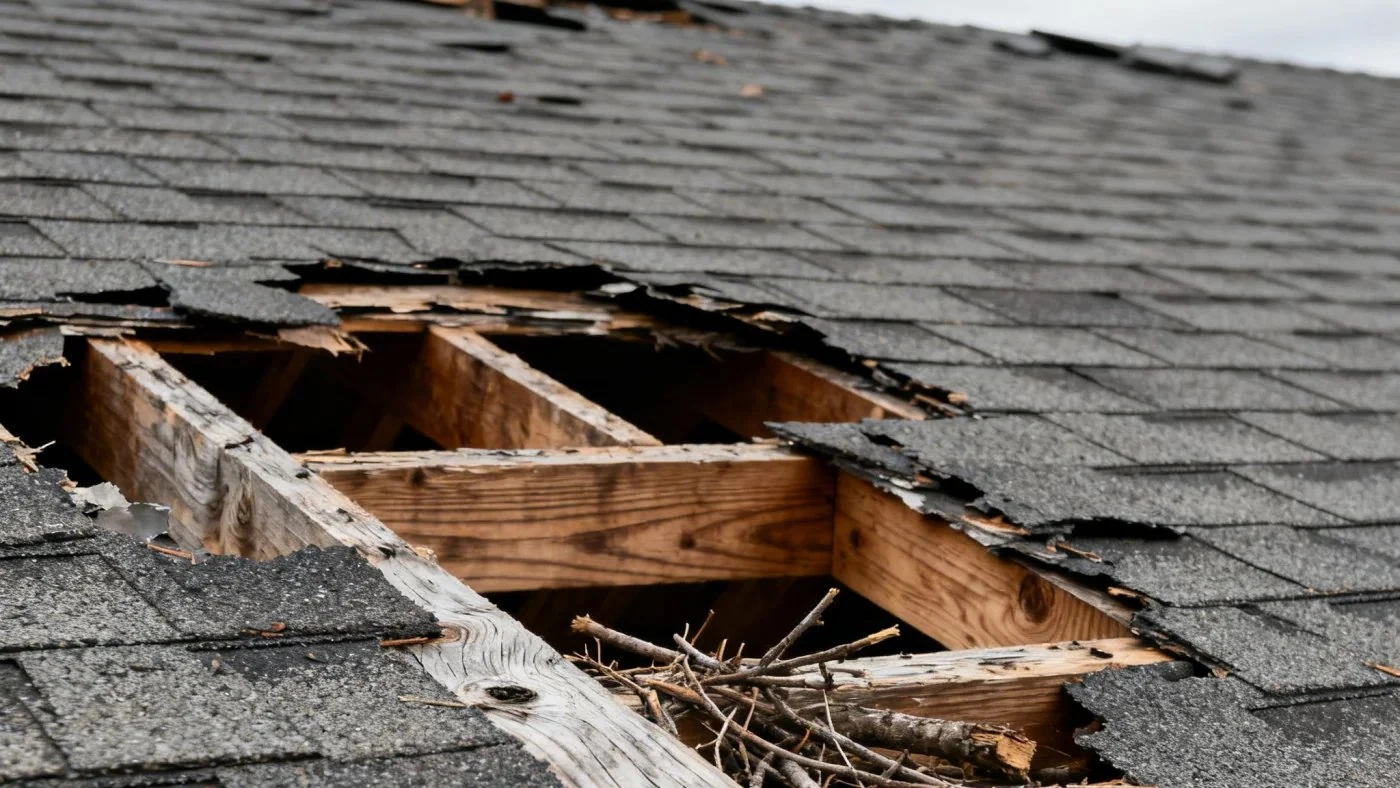 Storm Damage Roof Repair in Syracuse, NY